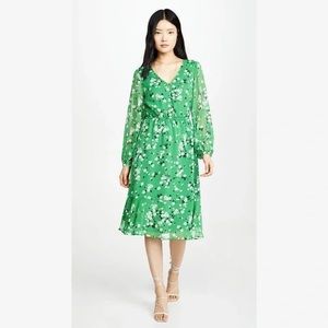 Cupcakes and Cashmere Rosalia dress in shamrock green floral - M